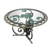 Wrought iron coffee table