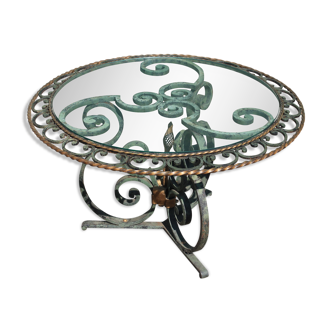 Wrought iron coffee table