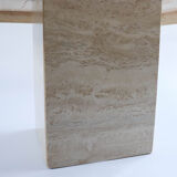 Travertine coffee table