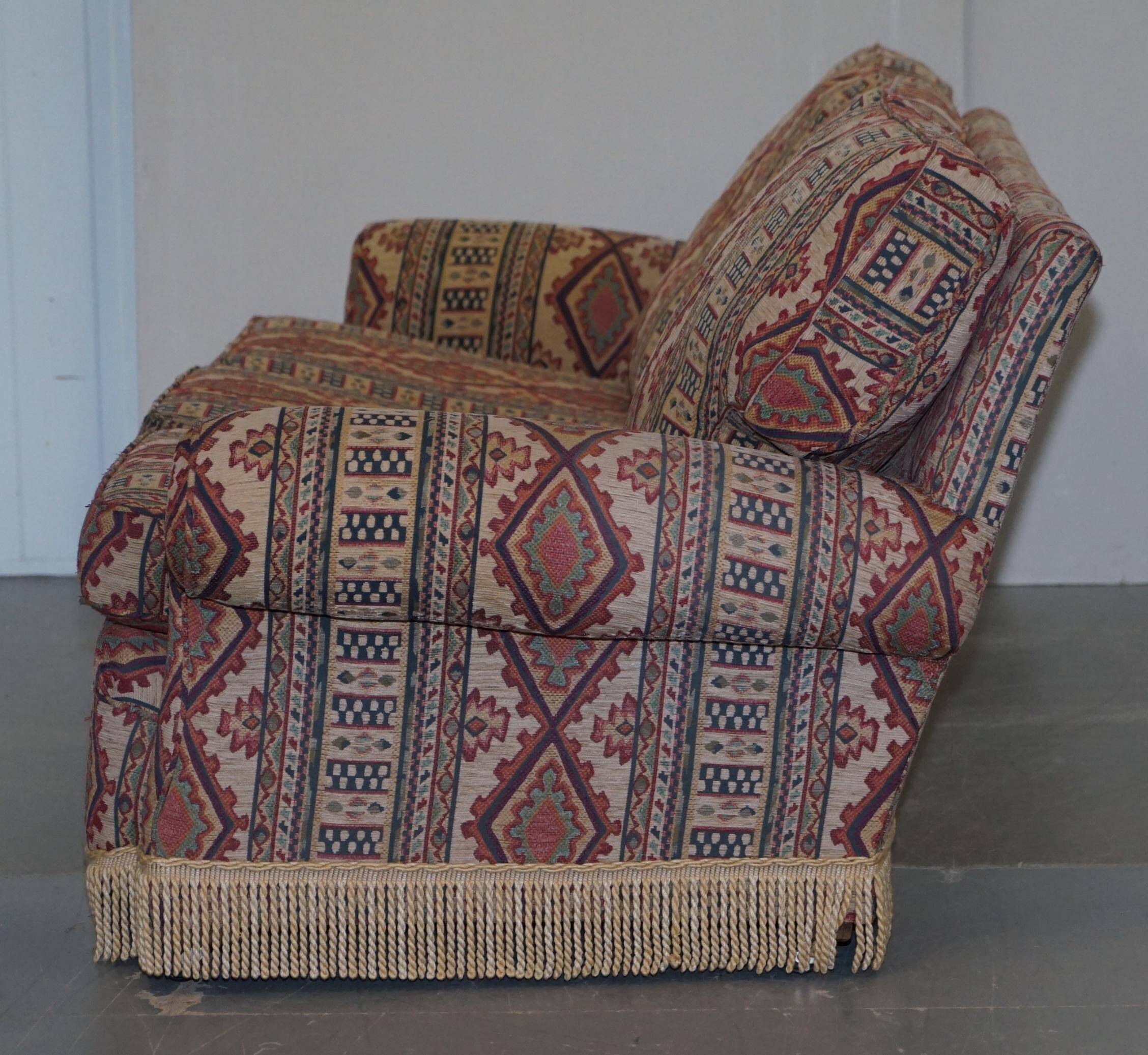 Art Deco style upholstered Kilim sofa
