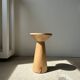 Side table, end of sofa in natural mango monoxyl conical tray H:50cm