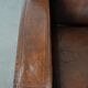 Beautifully shaped vintage sheepskin armchair with character
