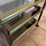 TV furniture brass and chrome design