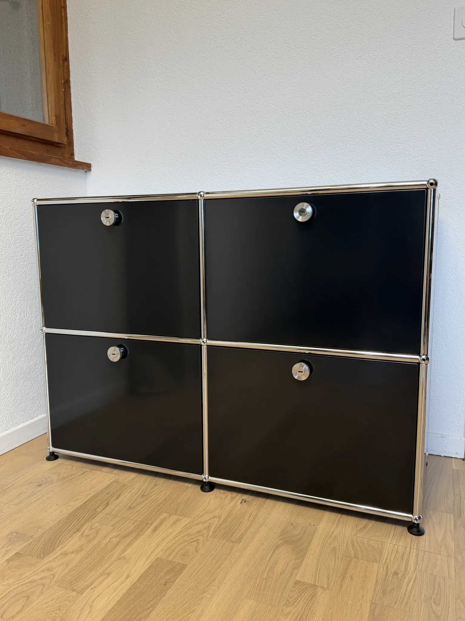 Commode USM Haller en Noir Graphite