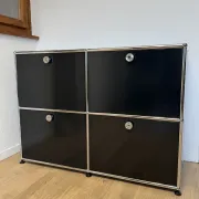 Commode USM Haller en Noir Graphite