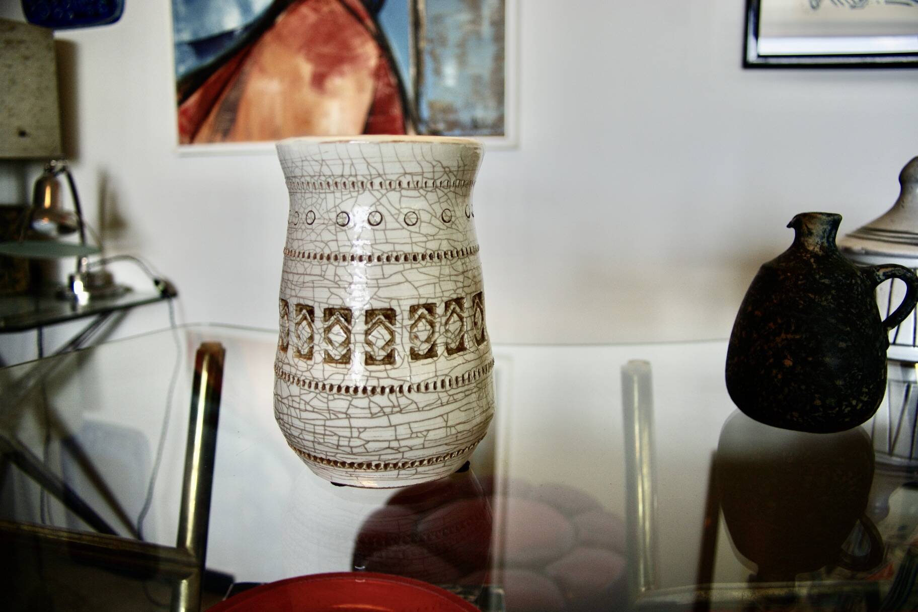 Vintage ceramic vase attributed to jean besnard