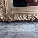 Miroir doré en stuc 150x46cm