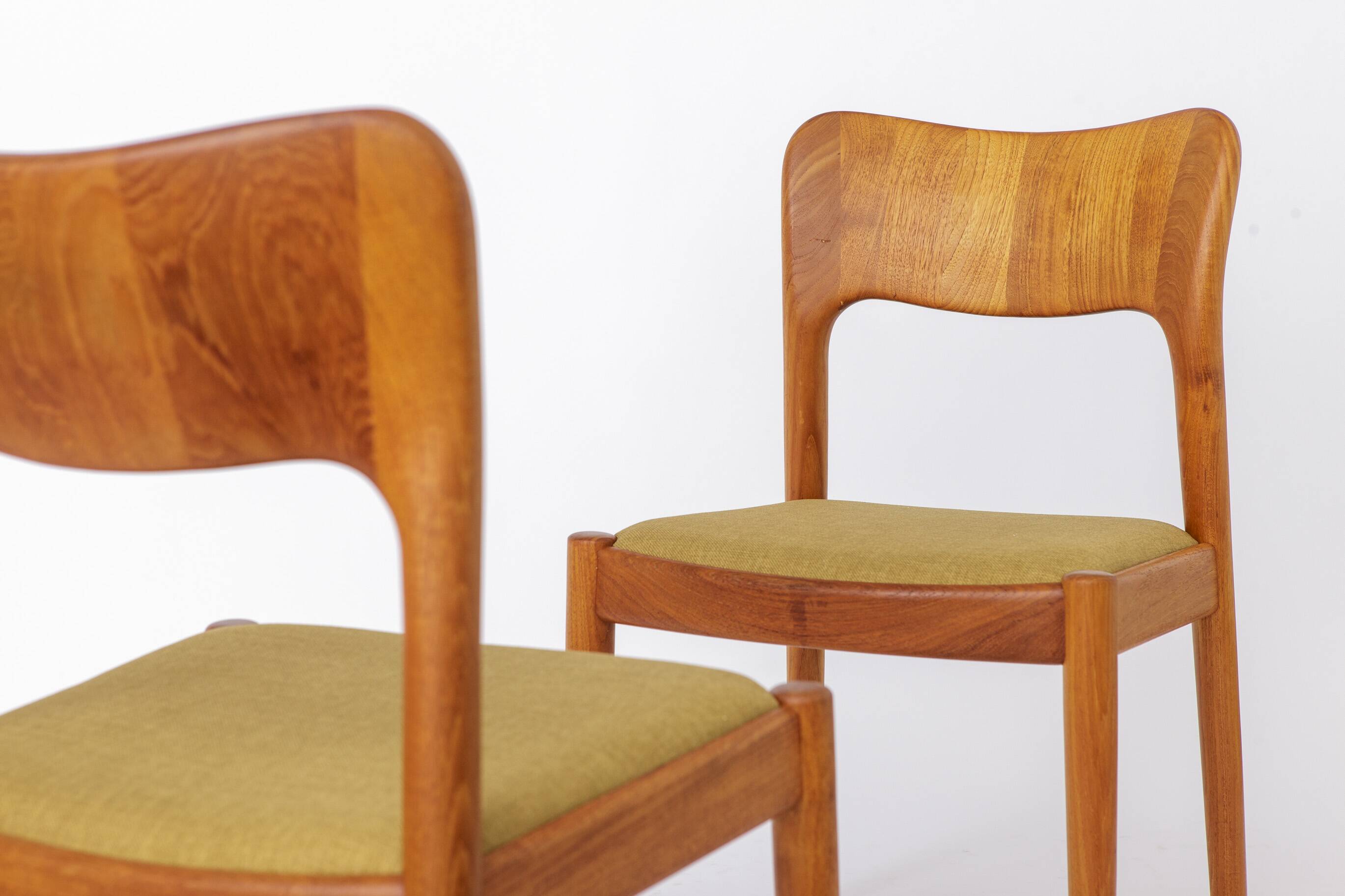 Set of 4 Niels Koefoed Ole Chairs | 1970s Denmark | Vintage Danish Teak