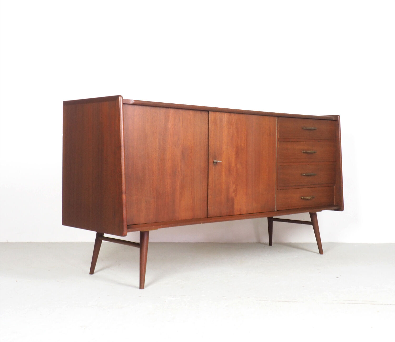 Vintage Dutch design sideboard in teak 1950's