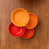 Extendable space-age pivoting bowls from the mid-century by Emsa, 1960s, set of 2.