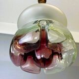 Lampe en verre d'art violet dans le style de Mazzega, années 1960