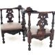 Renaissance double side seat, France, circa 1860.