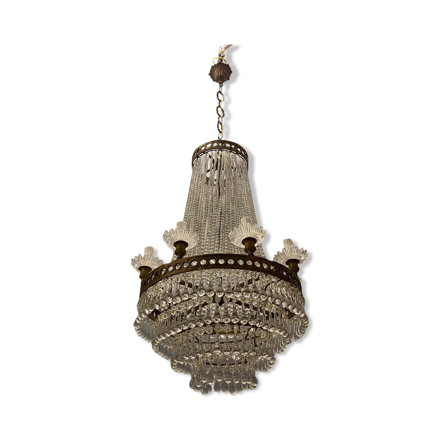 Lustre perle de cristal de murano