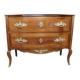 Pink marble top chest of drawers