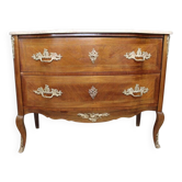 Commode sauteuse plateau marbre rose
