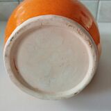 Orange terracotta vase