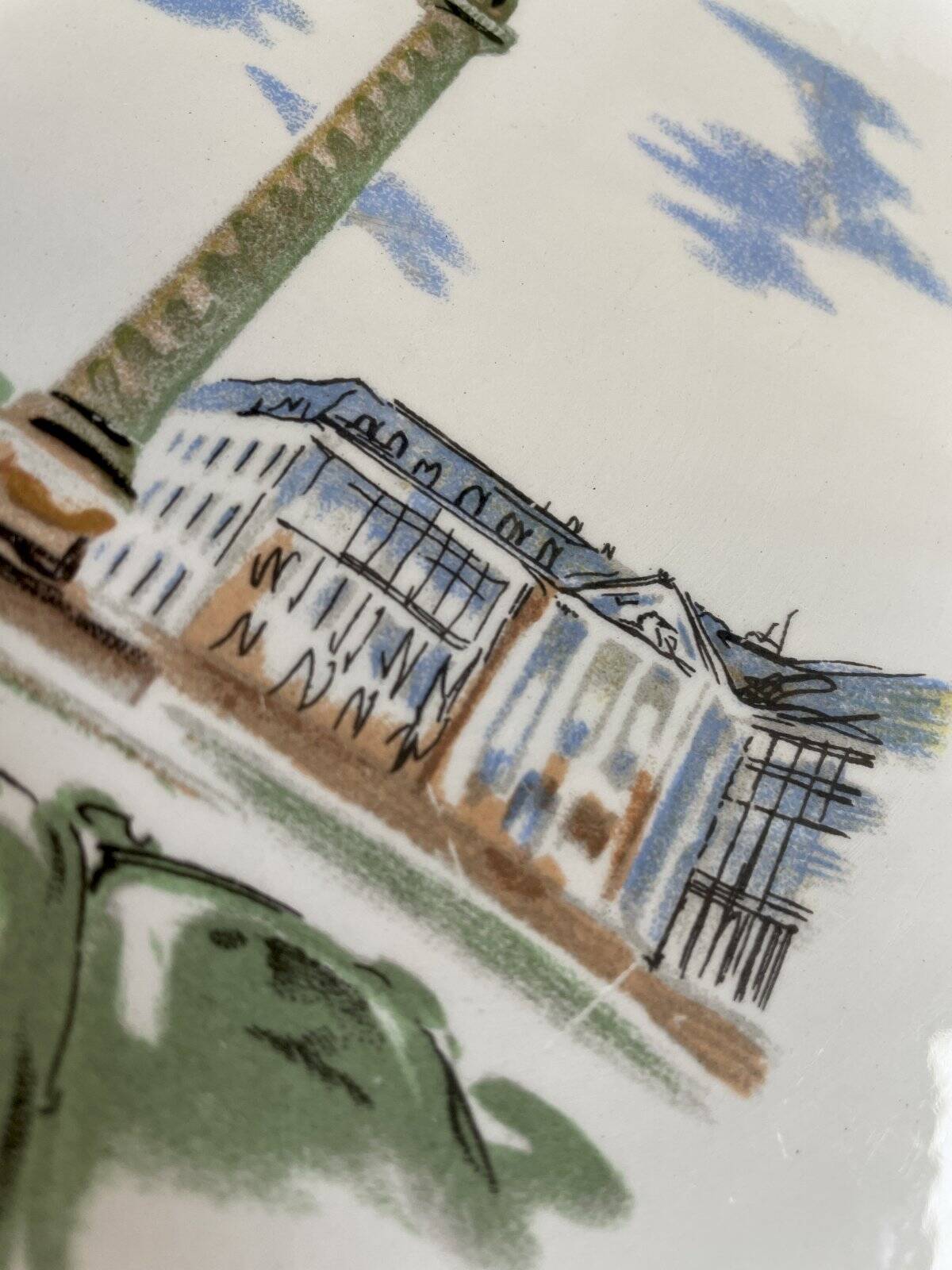 Serving dish KG Lunéville Badonviller diameter 31 cm