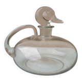 Duck glass carafe