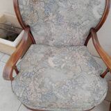 Paire de fauteuils bergère ancienne vintage