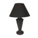 Vintage black ceramic lamp 1950