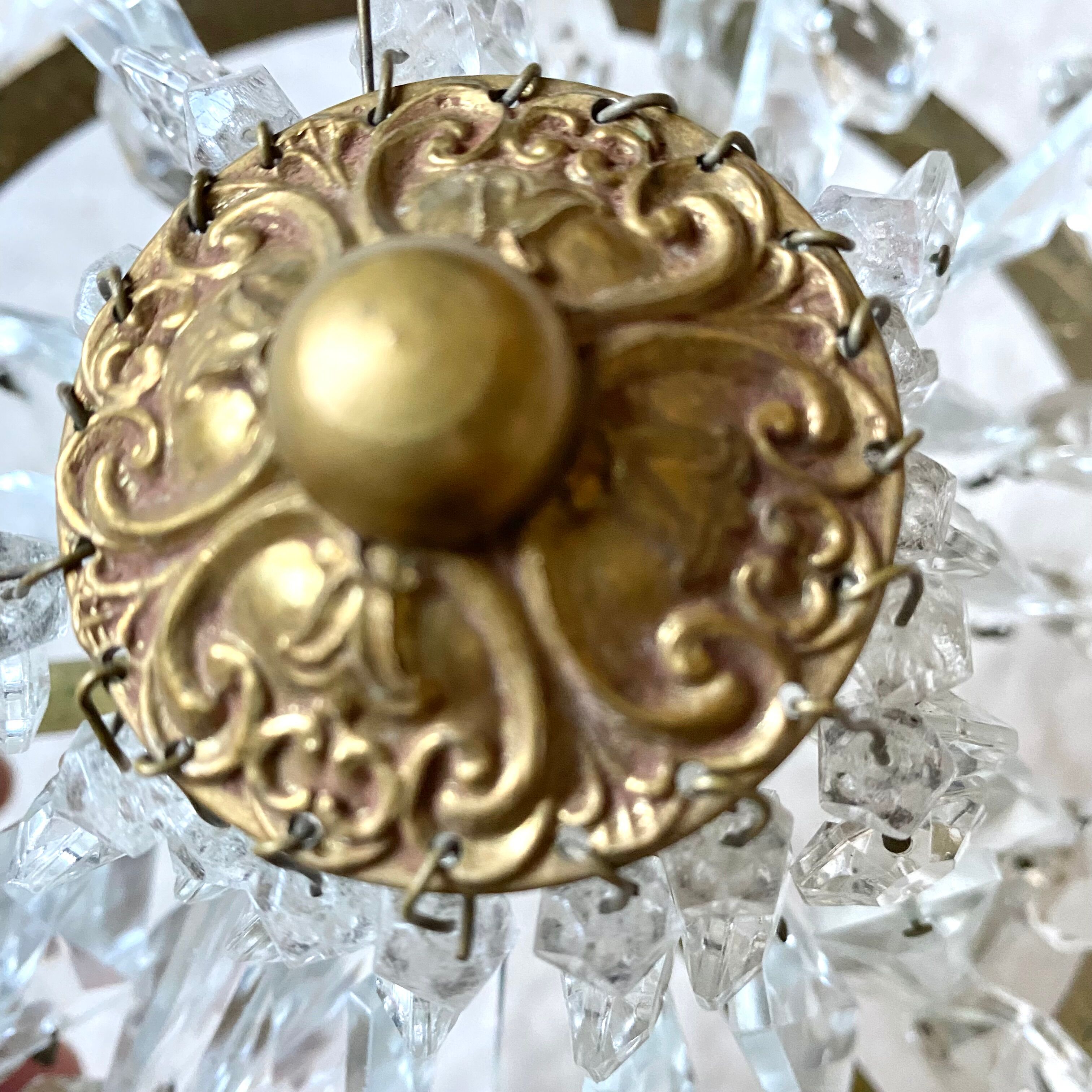 Old tassel ceiling lamp