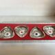 Four ashtrays playing cards spade diamond club heart