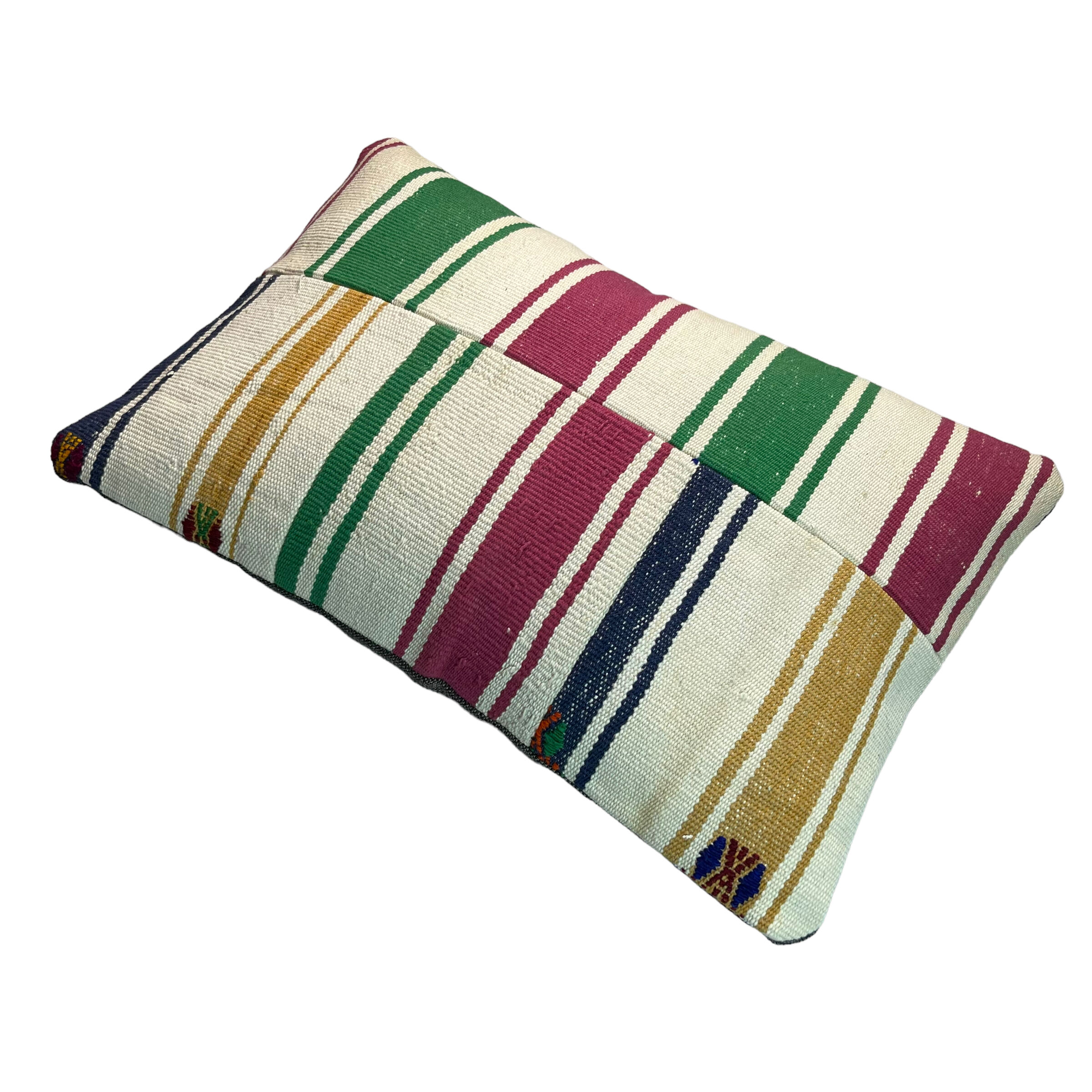 Vintage turkish kilim cushion cover , 40 x 60 cm