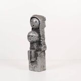 Brutalist aluminum sculpture by Willy Ceysens, Belgium 1980s