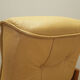 Yellow leather armchair, Danish design, 1960s, production: Denmark