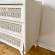 Vintage rattan chest of drawers