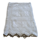 Antique crochet bedspread / tablecloth / curtain
