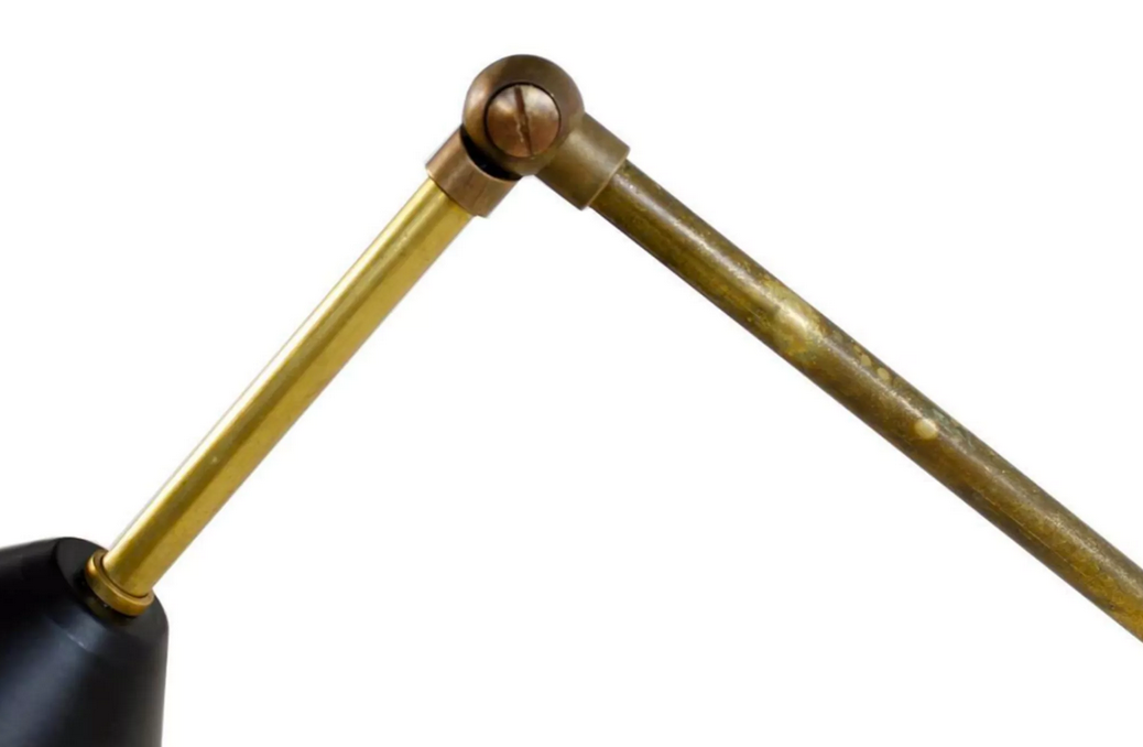 Italian floor lamp balance 3 arms black