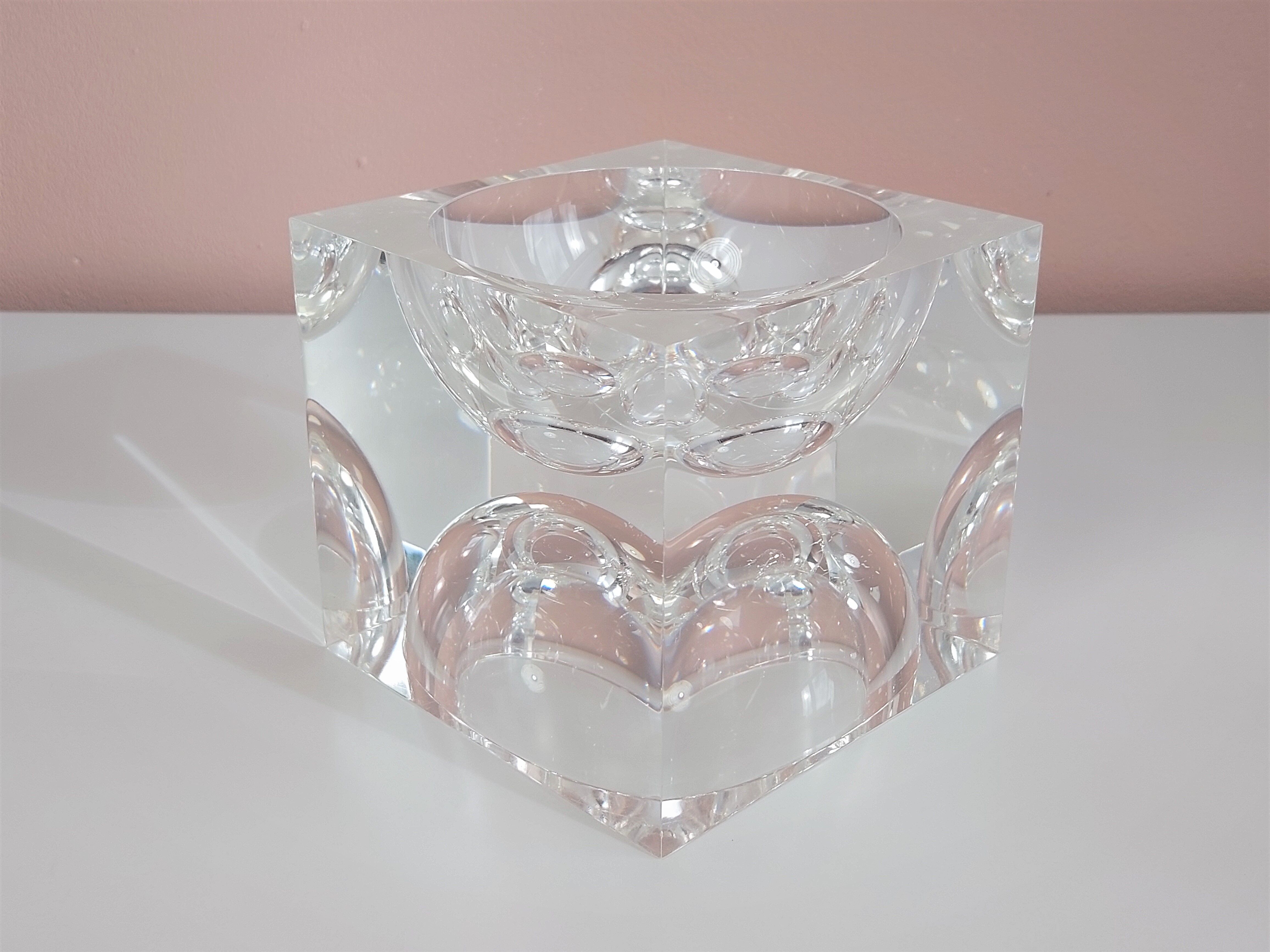 Acrylic Op-Art Sculpture by Team Guzzini 1970's.