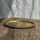Small vintage Indian oval gold tray L14.5