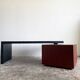 Bureau C.e.o. cube conçu par Lella & Massimo Vignelli pour Poltrona Frau, italie années 1990