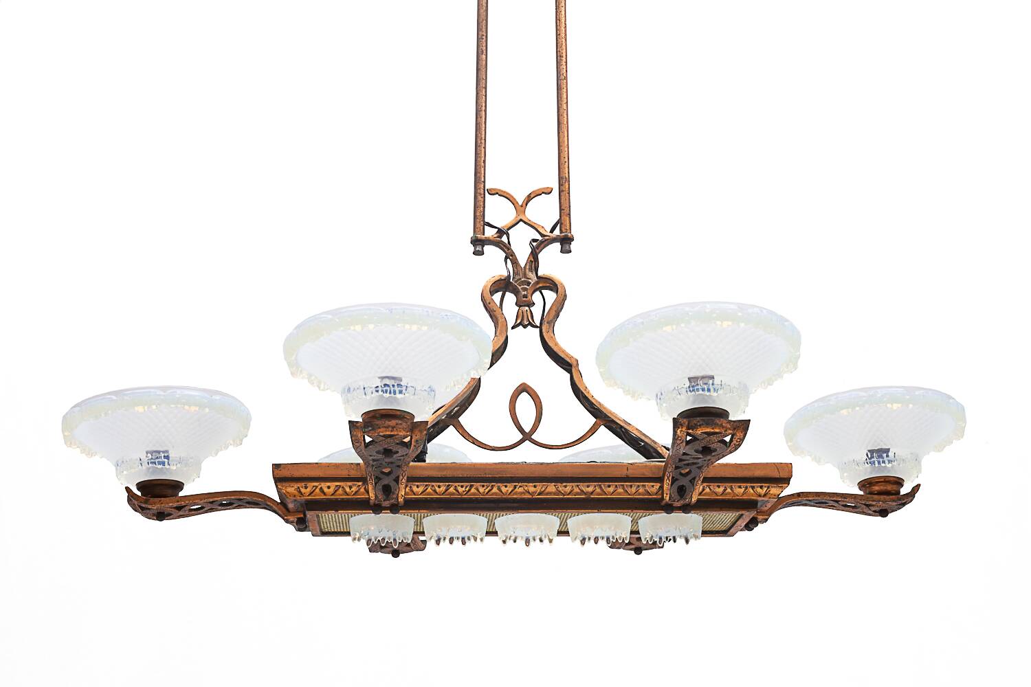 Art Deco Ezan liner chandelier