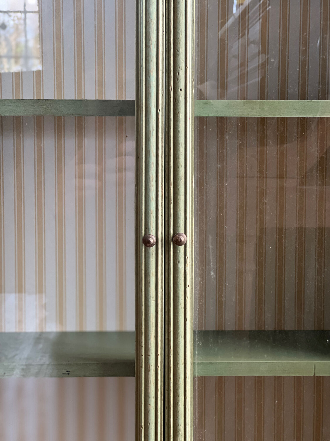 Wall display cabinet wood