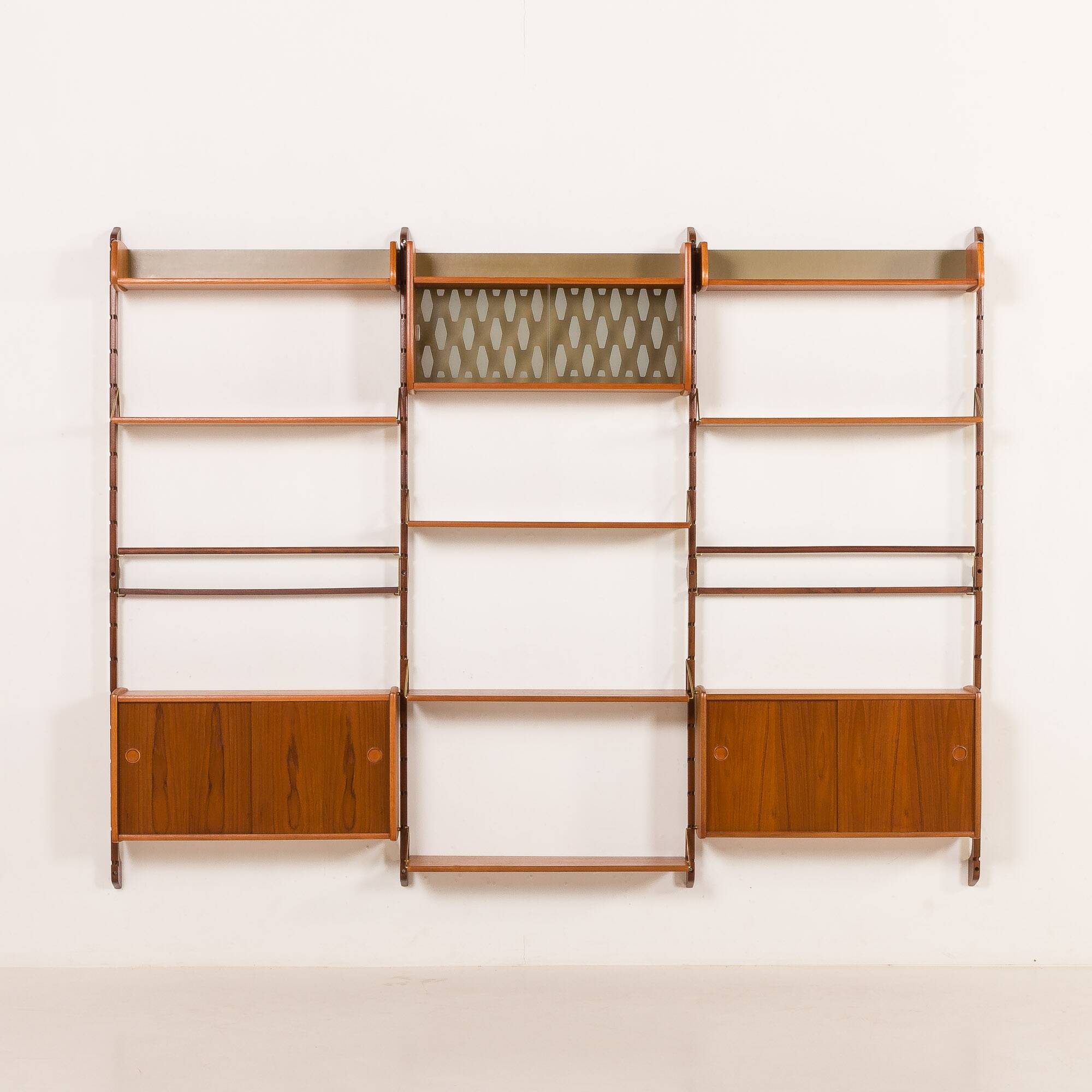 Ergo three bay wall unit by John Texmon, Norway 1960s.