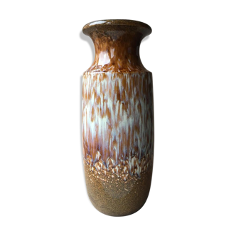 Midcentury German Large Fat Lava Vase from Scheurich, 1960s