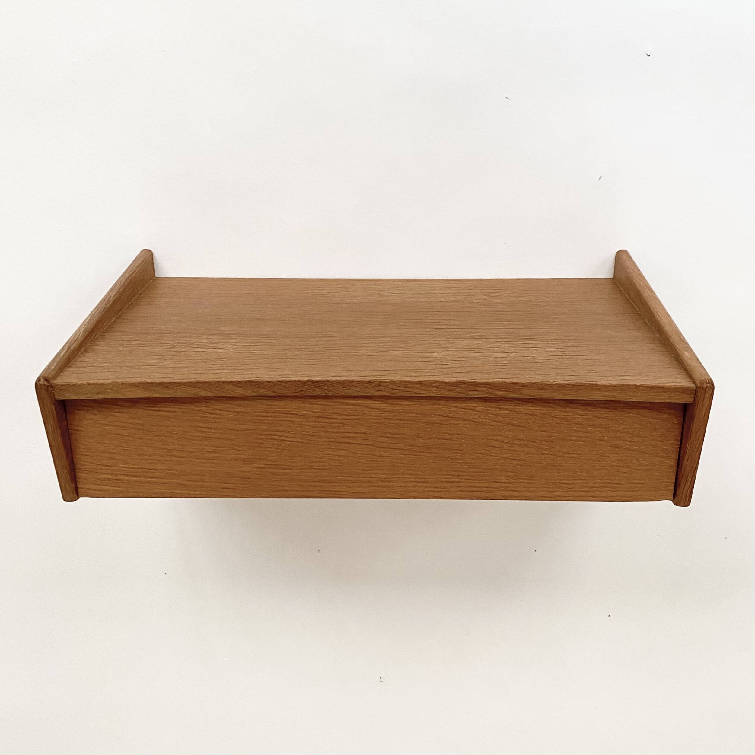 Vintage Scandinavian wall bedside table