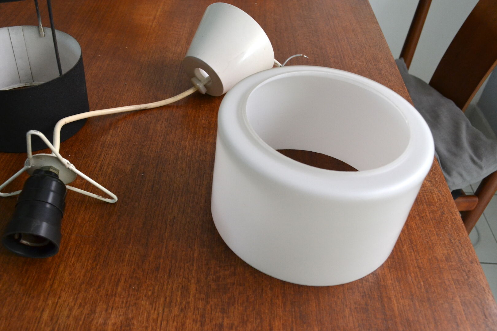 Louis kalff hanging lamp for Philips vintage 50s