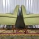 Paire de fauteuils vintages scandinaves 1960 vert