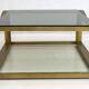 Table basse en laiton de style italien moderne du milieu du siècle, Luciano Frigerio, 1970