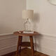 Lampe dame jeanne et jute écrue