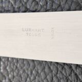 Silver and ebony table knives, stainless steel blade, Louis XVI style