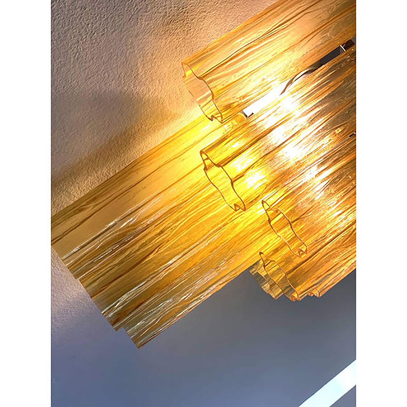 Contemporary Amber “Tronchi” Wall Sconce in Venini Style