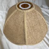 Vintage rattan flower pendant lamp