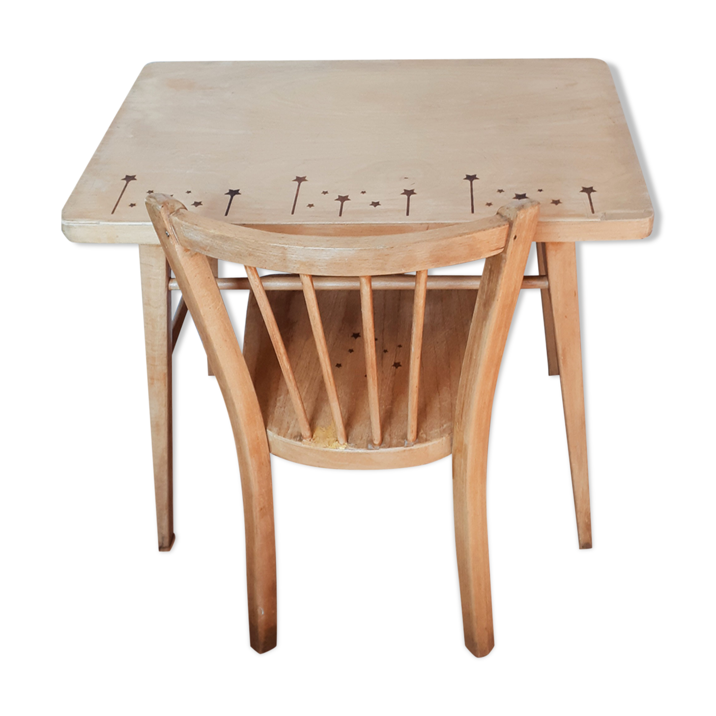 Bureau enfant bois verni Baumann