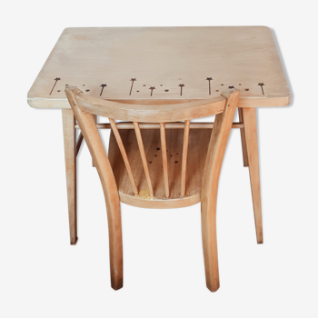 Bureau enfant bois verni Baumann