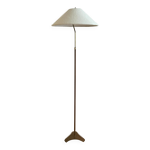 Teak and Brass Floor Lamp by Bergboms